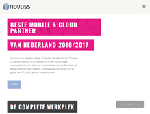 Tablet Screenshot of novuss.nl